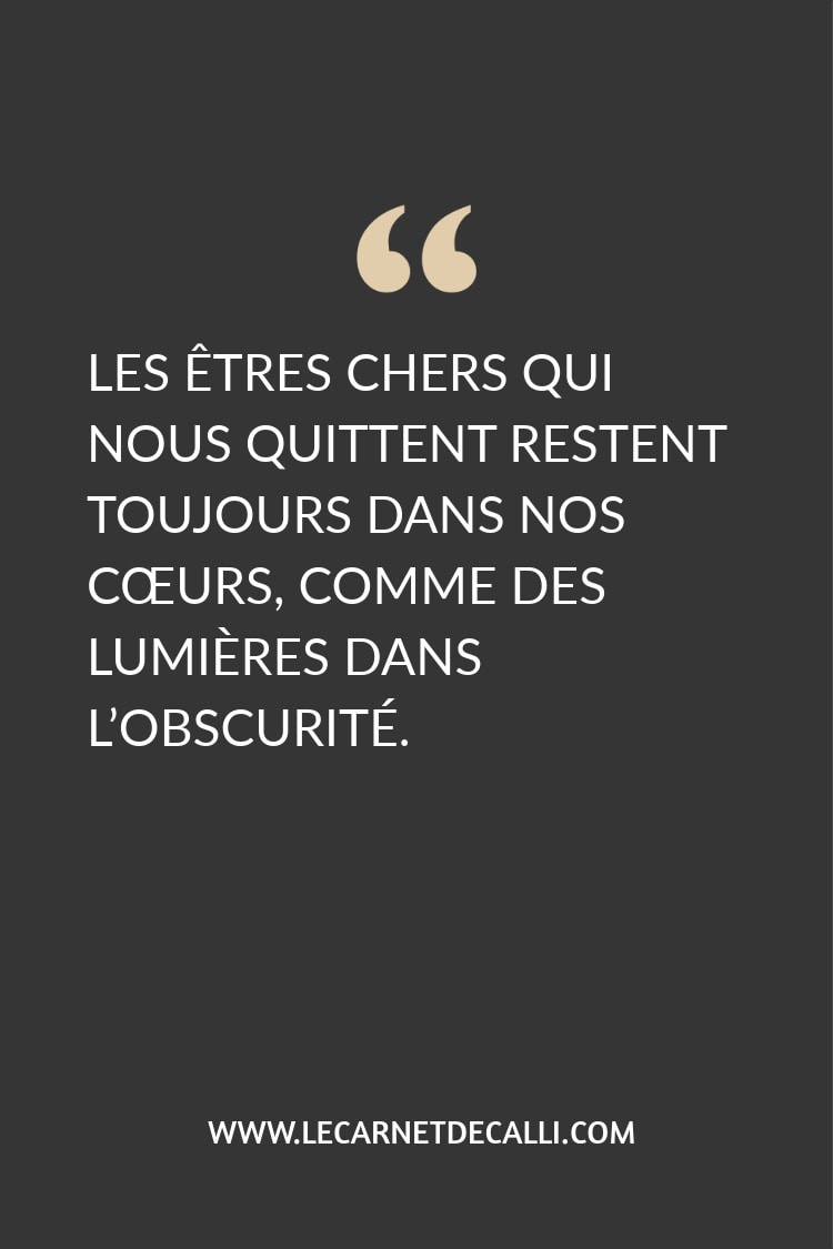 Une citation inspirante du livre Juste avant le bonheur d’Agnès Ledig : Les êtres chers restent dans nos cœurs, comme des lumières dans l’obscurité.