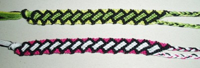 Bracelets brésiliens,laine,loisirs créatifs,le carnet de calli