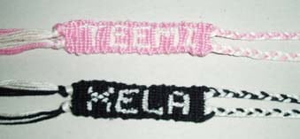 Bracelets brésiliens,laine,loisirs créatifs,le carnet de calli
