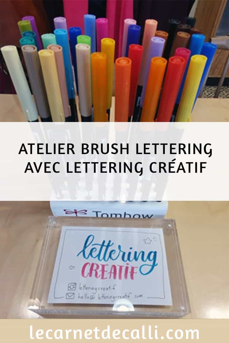 Lettering Créatif, Brush lettering