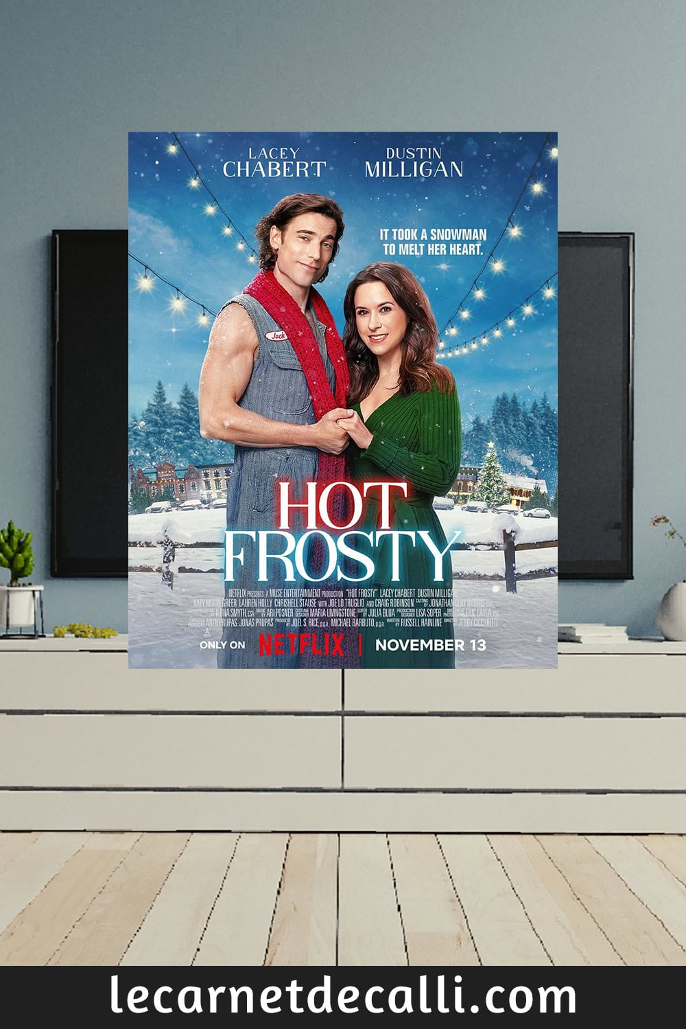 film de Noël magique Netflix,film avec Dustin Milligan,film drôle pour les fêtes,film de Noël Netflix