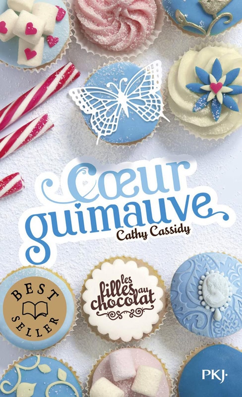 Couverture du livre Cœur Guimauve de Cathy Cassidy, deuxième tome de la série Les filles au chocolat.