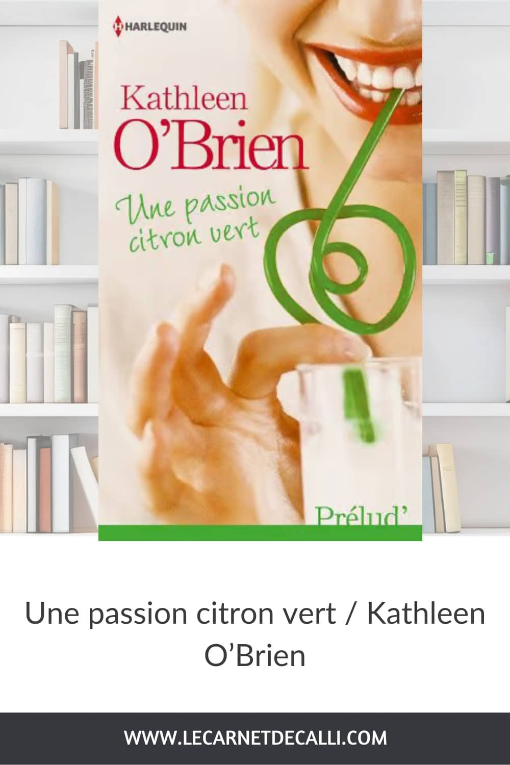 Couverture du roman Une passion citron vert de Kathleen O’Brien présenté sur le blog Le Carnet de Calli