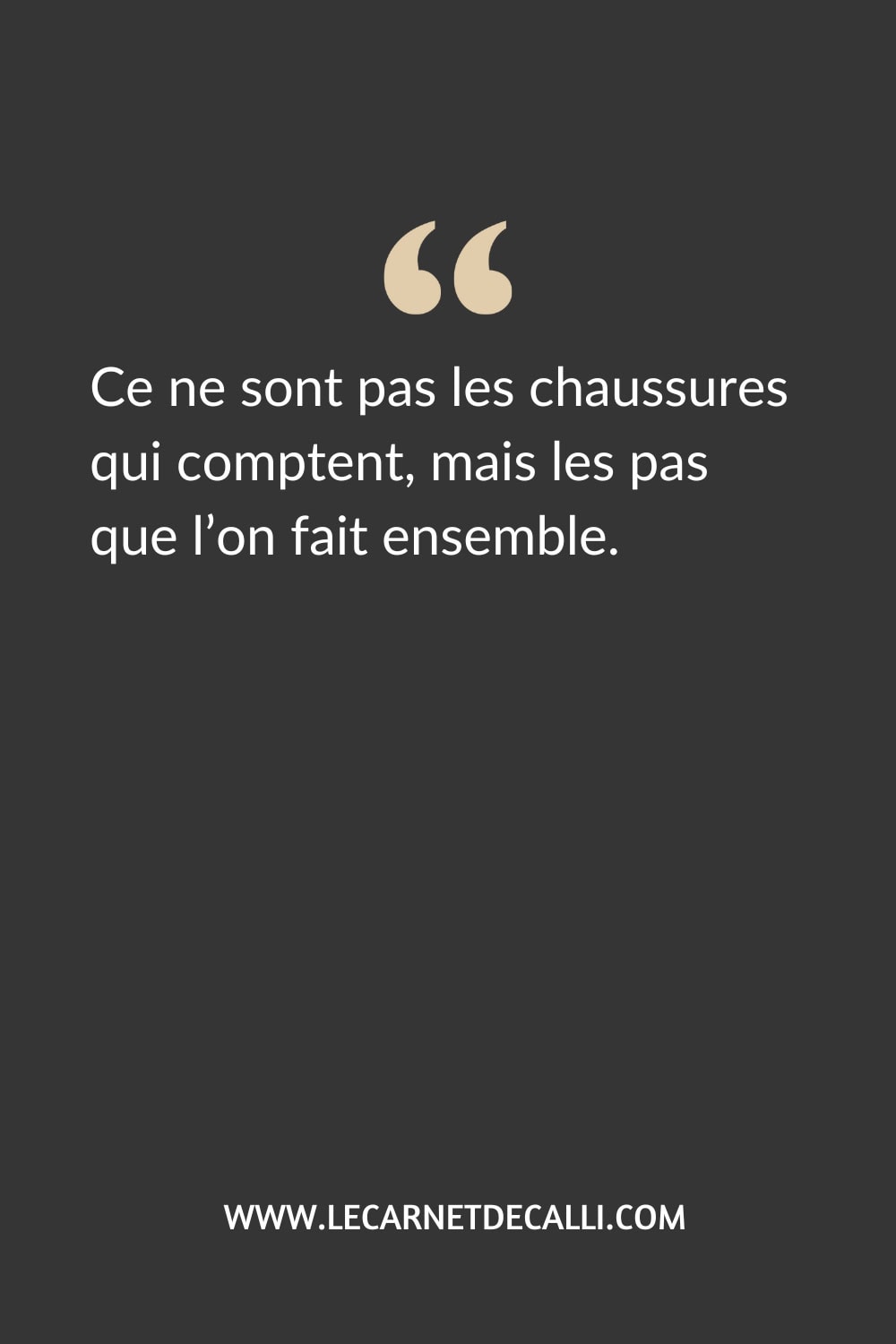 Citation inspirée du roman Shoe Addicts de Beth Harbison