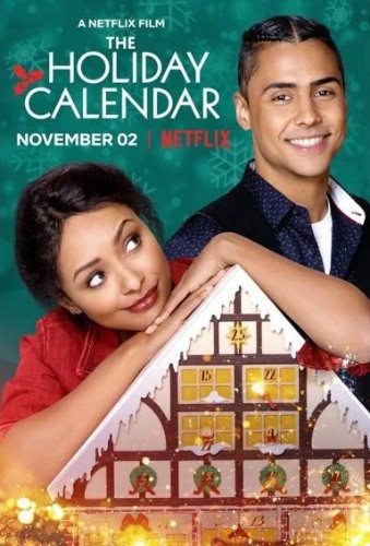 Affiche officielle du film The Holiday Calendar (2018) sur Netflix avec Kat Graham et Quincy Brown