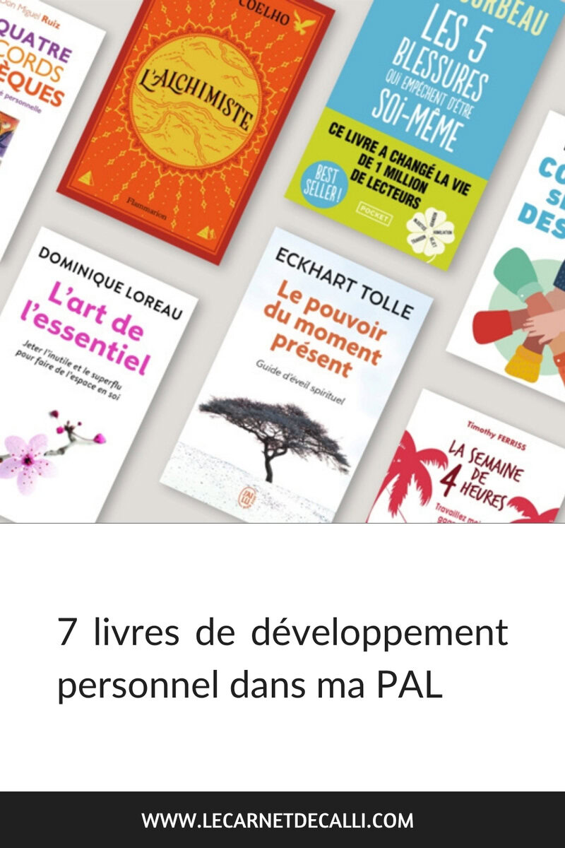 Épingle Pinterest – 7 livres de développement personnel dans ma PAL