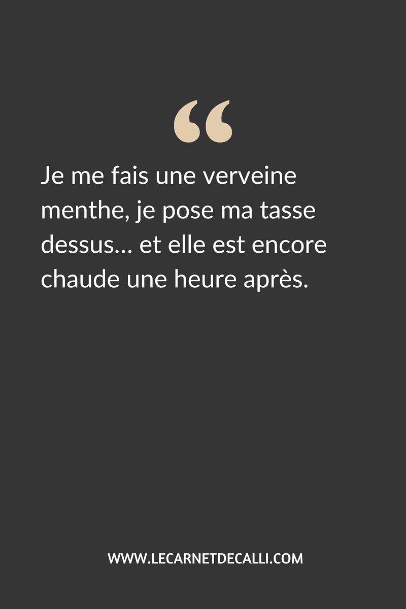 Citation sur le chauffe-tasse électrique