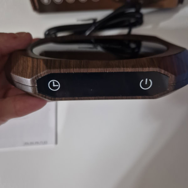 Boutons tactiles minuterie et alimentation du chauffe-tasse électrique