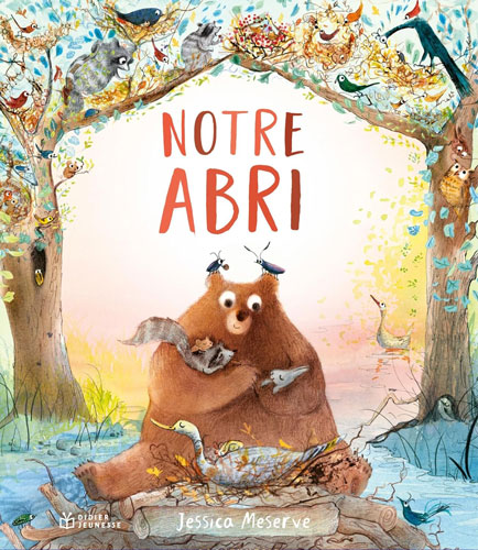 Couverture de l’album jeunesse Notre abri, écrit et illustré par Jessica Meserve.