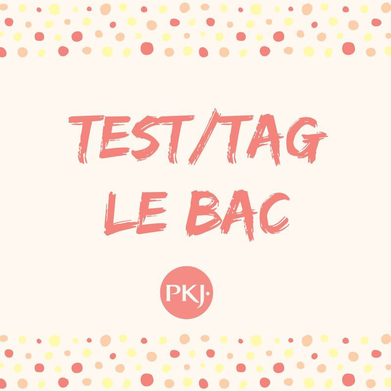 Visuel rose et beige du tag PKJ Le Bac proposé par Pocket Jeunesse