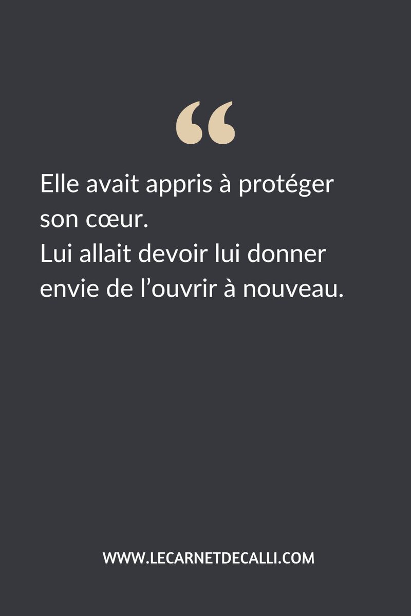 Citation inspirée du Cercle d’engagement de Jaci Burton sur Stella qui protège son cœur